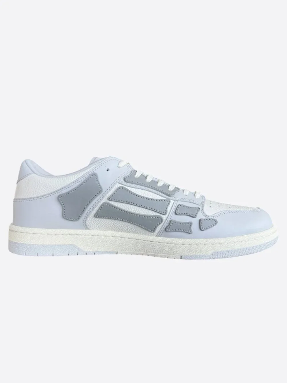 Amiri Grey & white Skel Low Top Sneakers